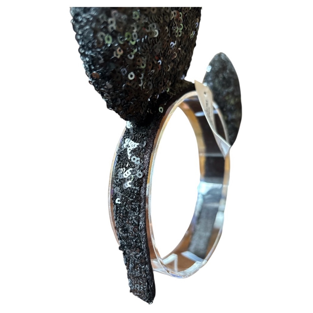 Disney Mickey Mouse Black Sequin Ears Headband NWT 2 - Picture 4 of 4